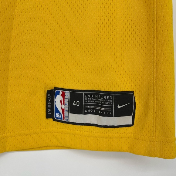 Nike LeBron James #6 Lakers Swingman Jersey Yellow Dri-Fit Size S GM01164502 - Picture 2 of 8